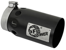 Load image into Gallery viewer, aFe Rebel XD Series Universal Exhaust Tip 4 IN Inlet x 5 IN Outlet x 10 IN L- Black Right Side Exit