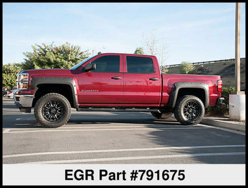 EGR 14+ Chev Silverado 5ft Bed Bolt-On Look Fender Flares - Set - Matte