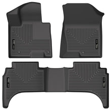 Load image into Gallery viewer, Husky Liners 2022 Hyundai Santa Cruz WeatherBeater Front &amp; 2nd Seat Floor Liners - Black