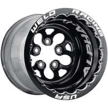 Load image into Gallery viewer, Weld Alpha-1 15x13 / 5x4.5 BP / 3in. BS Black Wheel - Black Double Beadlock MT