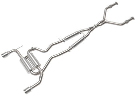 aFe Takeda Cat-Back Exhaust System Infiniti Q50 14-15 V6-3.7L- Polished Tip