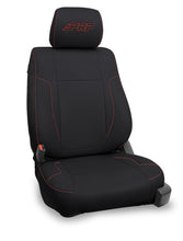 Load image into Gallery viewer, PRP 12-14 Ford Raptor Front Seat Covers (Pair) - Black w/ Red Stitch