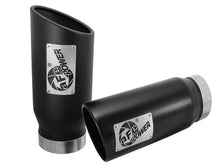 Load image into Gallery viewer, aFe MACH Force-Xp Universal Exhaust Tip 4 IN Inlet x 5 IN Outlet x 12 IN L- Black Tip
