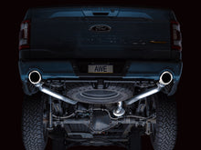 Load image into Gallery viewer, AWE Tuning 2021+ Ford F150 Tremor w/ Bumper Cutouts 0FG Resonated Cat-Back w/ Chrome Silver Tips