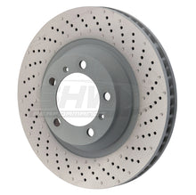 Load image into Gallery viewer, SHW 15-16 Porsche 911 Carrera 4 GTS w/o Ceramics Right Front Drill-Dimp MB Brake Rotor (99135140401)