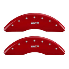 Load image into Gallery viewer, MGP 17-18 Jaguar F-Pace 4 Caliper Covers Engraved Front &amp; Rear MGP Red Finish/Silver Characters