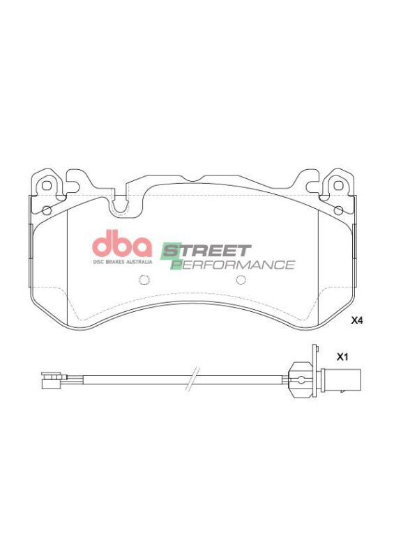 DBA 15-18 Audi RS6 Quattro SP Performance Front Brake Pads