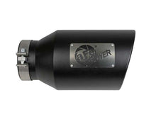 Load image into Gallery viewer, aFe Power Universal 5in Inlet 8in Outlet MACH Force-XP Clamp-On Exhaust Tip - Black