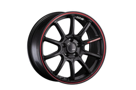 SSR GTV05 4x100 17x7.0 Offset 42 Flat Black w/ Red Line
