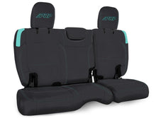 Load image into Gallery viewer, PRP Jeep Wrangler JL Rear Bench CoversU - 4 door with no armrest - Black/Teal