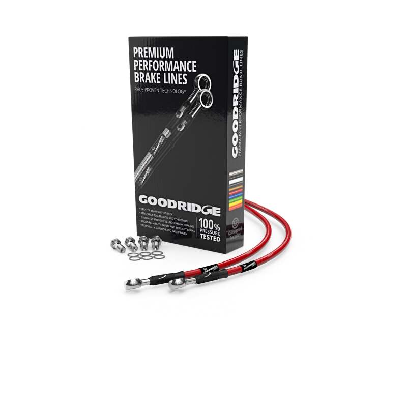 Goodridge 01-00 KWSK VN1500 Classic Tourer Nomad Red Brake Lines