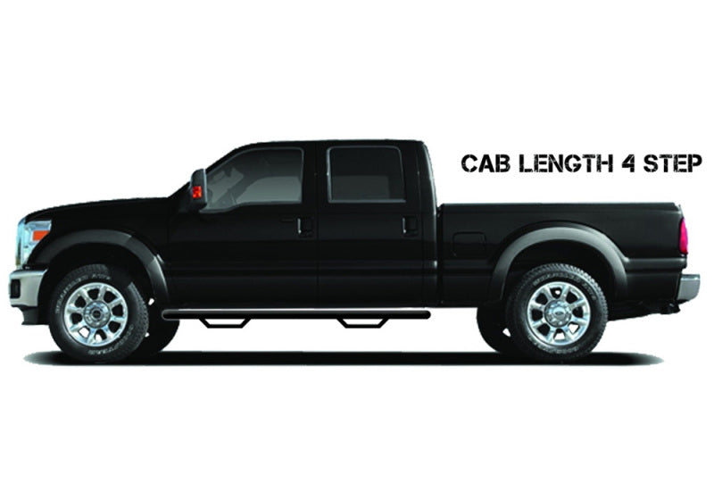 N-Fab Nerf Step 87-97 Ford F-250/350 Ext. Cab - Tex. Black - Cab Length - 3in