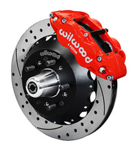 Load image into Gallery viewer, Wilwood 65-68 Chevy Impala W/ Drum Spindle- FNSL6R - 12.88 in Vented GT Rotor Drilled Red