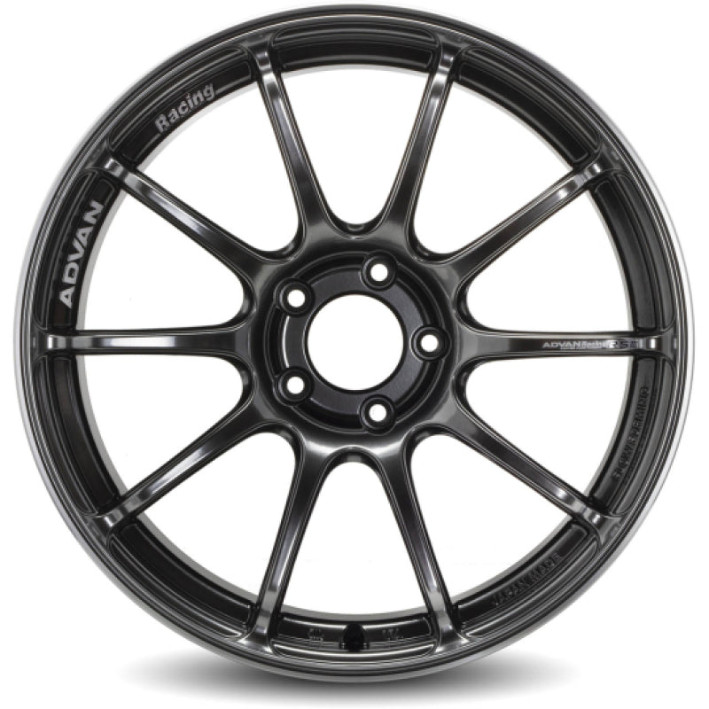 Advan RSIII 18x9.0 +35 5x114.3 Hyper Black and Ring Wheel