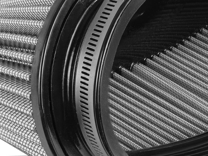 aFe Magnum FORCE Intake Rplcmnt Air Filter (11-3/8x4)IN F x (14x5-1/2)IN B x (12x3-1/2)IN T x 5IN H