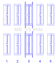 Load image into Gallery viewer, King Engine Bearings Ford 330/352/360/390/410/428 Engine (Size 020) Main Bearing Set