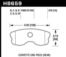 Load image into Gallery viewer, Hawk 2008 Chevrolet Corvette 7.0L 427 Limited Edition Z06 (Incl. Shims Pins) Rear ER-1 Brake Pads