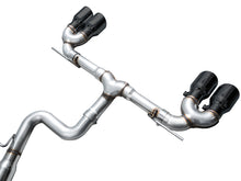 Load image into Gallery viewer, AWE Tuning MK8 Volkswagen Golf R 3in Track Edition Quad Exhaust - Diamond Black Tips