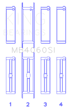 Load image into Gallery viewer, King Engine Bearings Chrysler Caravan 201Ci V6 Ohv (Size +0.50mm) Main Bearing Set