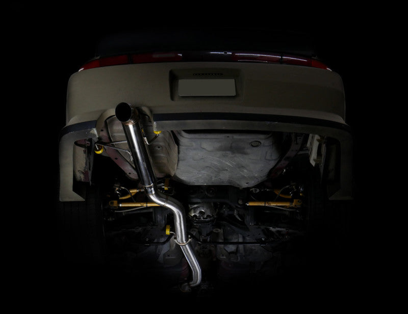 ISR Performance Series II - EP Single Tip Blast Pipe Exhaust Non Resonated- 95-98 Nissan 240sx (S14)