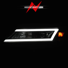 Load image into Gallery viewer, ANZO 14-20 Chevrolet Impala Square Projector LED Bar Headlights w/ Black Housing