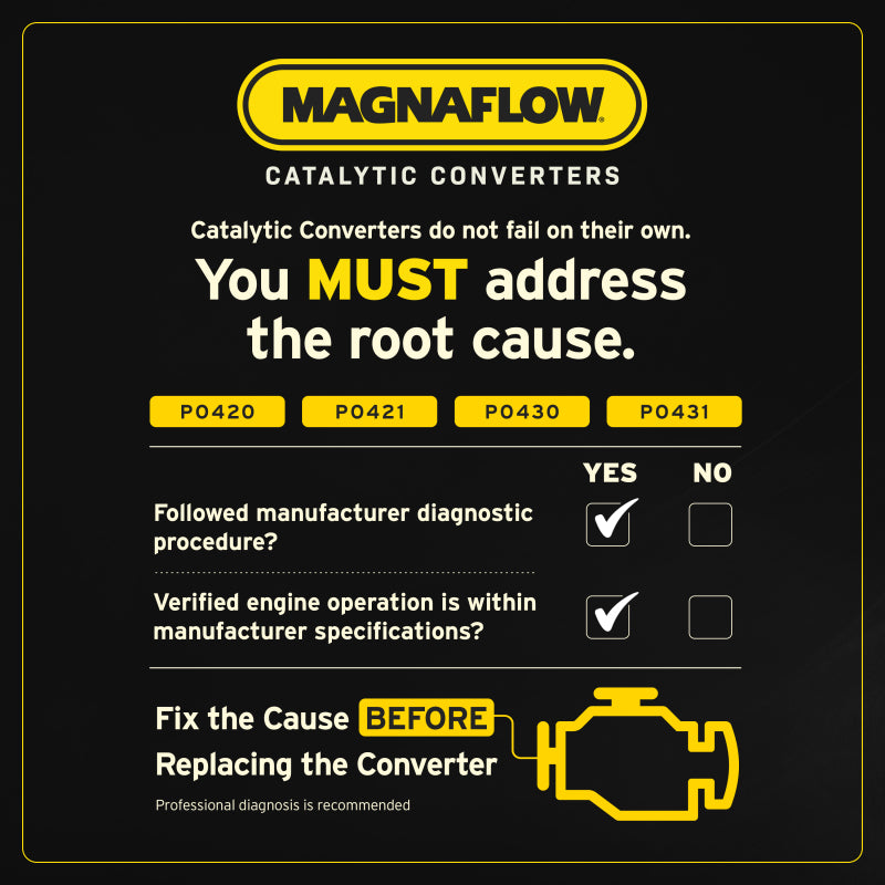 MagnaFlow Direct Fit Catalytic Converter 2020 Hyundai Palisade Underbody 3.8L FWD