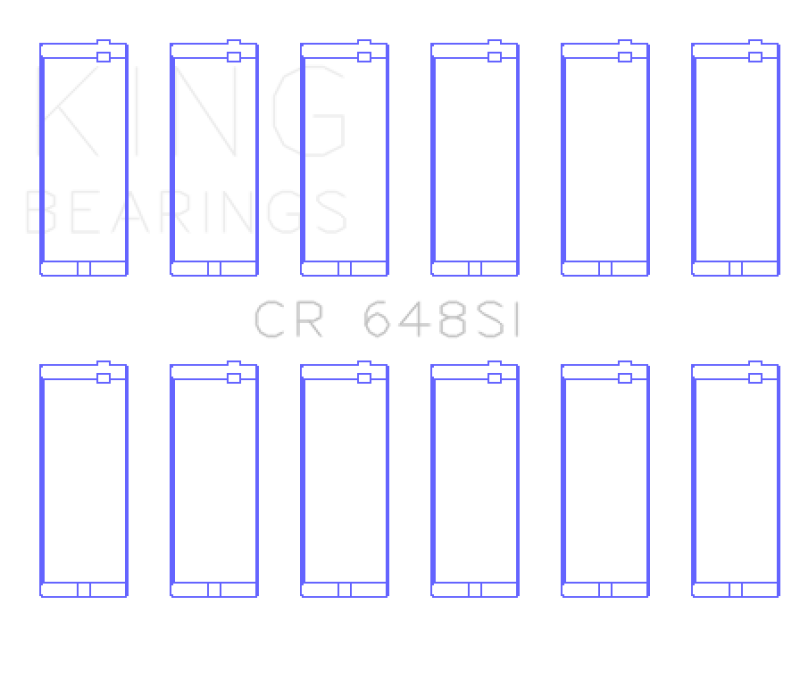 King Engine Bearings Jeep 232CI/242CI/248CI / Rambler 232CI (Size .030) Connecting Rod Bearing Set