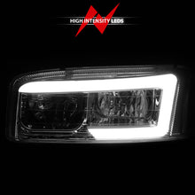 Load image into Gallery viewer, ANZO 99-17 GMC Sierra/Denali Headlights Chrome Amber (w/C Light Bars)