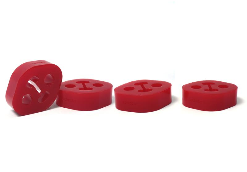 PERRIN Subaru / Universal 15mm ID 1.5in. Hole Offset Exhaust Hanger - Red (Sold Individually)