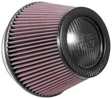 Load image into Gallery viewer, K&amp;N Universal Carbon Fiber Filter 6in Flange / 7-1/2in OD-B / 5-1/8in OD-T / 5in H