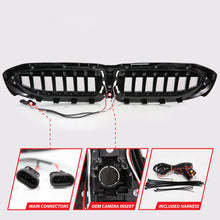 Load image into Gallery viewer, ANZO 19-22 BMW 3 Series Black Housing Full LED Front Grille w/ Initiation &amp; Running Light