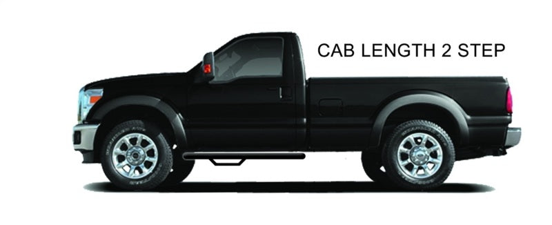 N-Fab Nerf Step 87-97 Ford F-250/350 Ext. Cab - Tex. Black - Cab Length - 3in