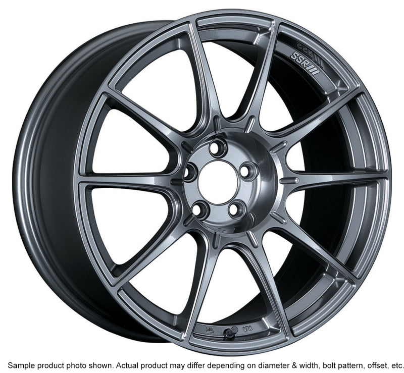 SSR GTX01 17x9 5x114.3 15mm Offset Dark Silver Wheel