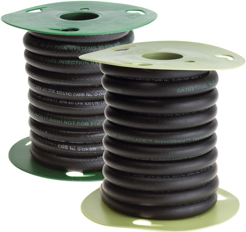 Gates 3/8in x 2 feet (Clamshell) 225 PSI Barricade Fuel Injection Hose w/ GreenShield Technology