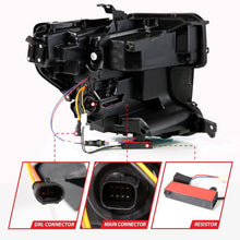 Load image into Gallery viewer, ANZO 19-21 GMC Sierra 1500 LED Projector Headlight w/Switchback+Sequential - Black