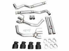 Load image into Gallery viewer, AWE 2024 Ford Mustang Dark Horse S650 RWD Track Edition Catback Exhaust w/ Quad Diamond Black Tips
