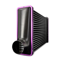 Load image into Gallery viewer, Mishimoto Universal Carbon Fiber Intercooler - Matte Tanks - 600mm Black Core - S-Flow - BL V-Band