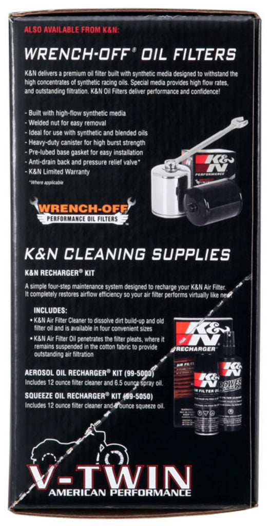 K&N 17-18 Harley-Davidson Road Glide Hammer Black Street Metal Intake System