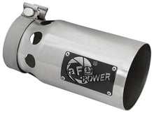 Load image into Gallery viewer, aFe Rebel XD Series Universal Exhaust Tip 4 IN Inlet x 5 IN Outlet x 10 IN L- Polished Tip