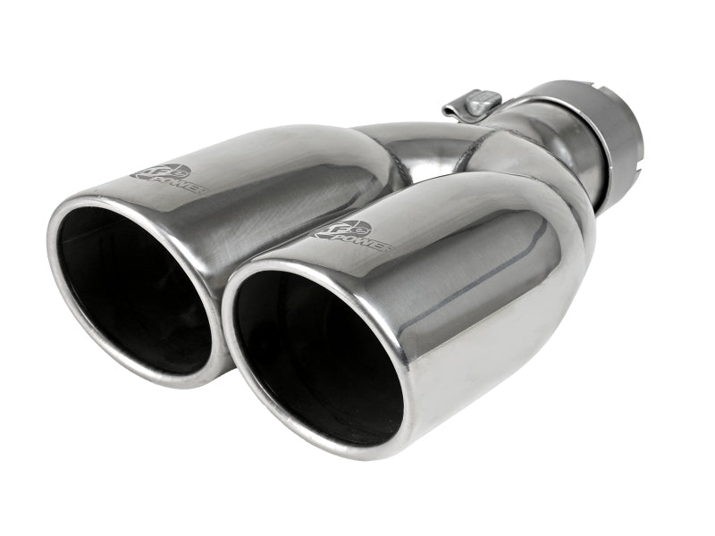 aFe MACH Force-Xp Universal Exhaust Tip 2-1/2 IN Inlet x 3-1/2 IN Outlet X 12 IN L