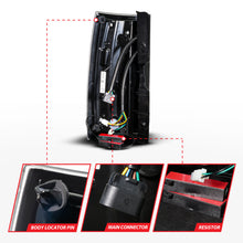Load image into Gallery viewer, Anzo 07-14 Chevrolet Suburban / 07-14 GMC Yukon Black Full LED Tail Light Plank Style w/ Smoke Lens