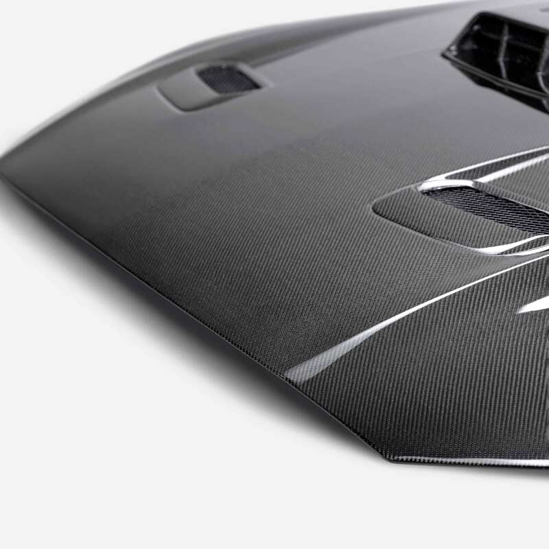 Anderson Composites 21-23 Ford Mustang Mach 1 Type-SK Double-Sided Carbon Fiber Hood
