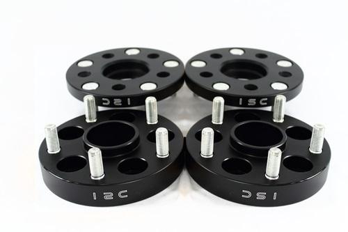 ISC Suspension 5x100 Hub Centric Wheel Spacers 15mm Black (Pair)