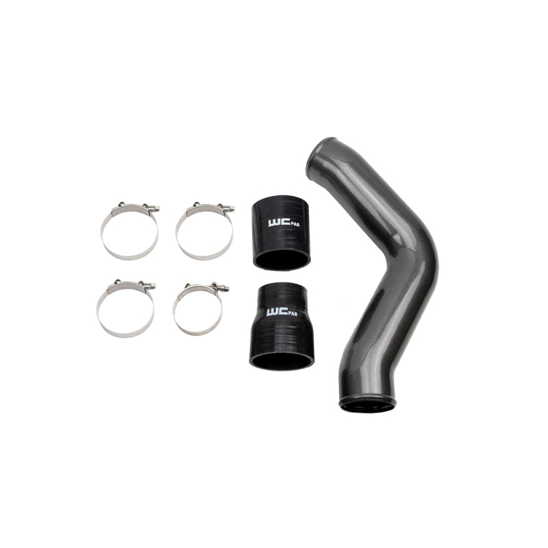 Wehrli 13-18 Cummins 6.7L Driver Side 3.5 in. Intercooler Pipe - WCFab Grey