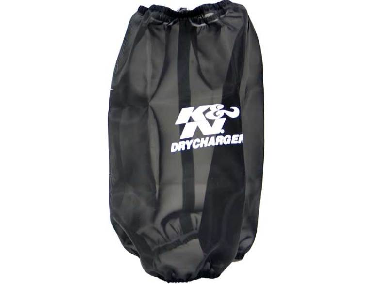 K&N 6.625in Base ID / 5.25in Top ID / 9.5in H Round Tapered Black Drycharger Air Filter Wrap