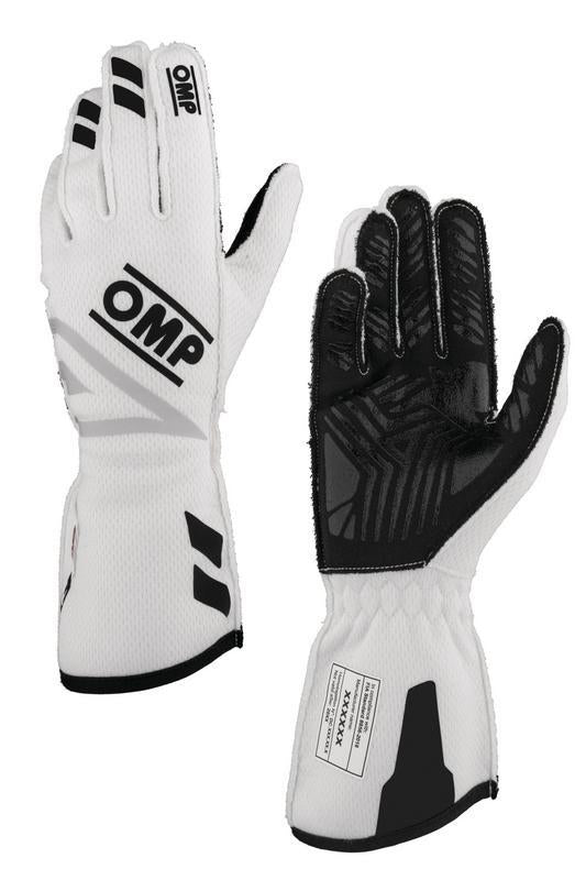 OMP ONE EVO FX GLOVES FIA 8856-2018 NAVY BLUE/CYAN SIZE XS