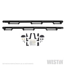 Load image into Gallery viewer, Westin/HDX 99-16 Ford F-250/350 Crew Cab (6.75ft Bed) Stainless Drop Nerf Step Bars - Textured Black