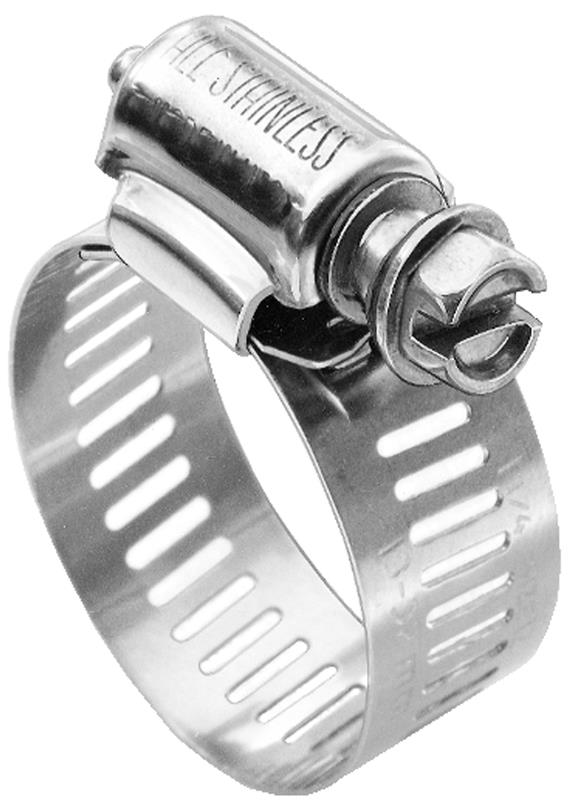 Gates Stainless Steel Heavy-Duty Clamp Size 1 (Hose ID 5/32in-1/2in /  Range 1/4in-5/8in)
