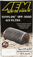 Load image into Gallery viewer, AEM 3.5 in x 9 in Dryflow Conical Air Filter