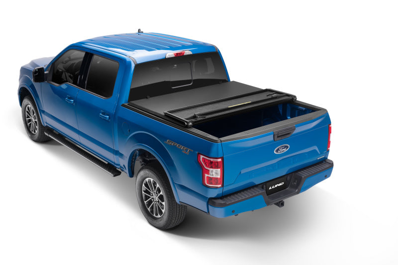 Lund 04-08 Ford F-150 Styleside (6.5ft. Bed) Hard Fold Tonneau Cover - Black